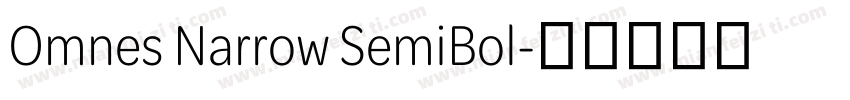 Omnes Narrow SemiBol字体转换